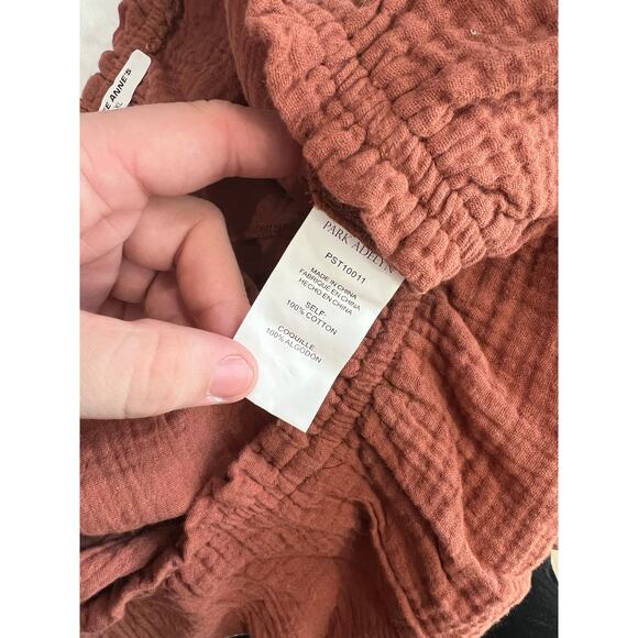 2 Piece Set Burnt Orange Tank Top and High Waisted Shorts - Picture 6 of 10